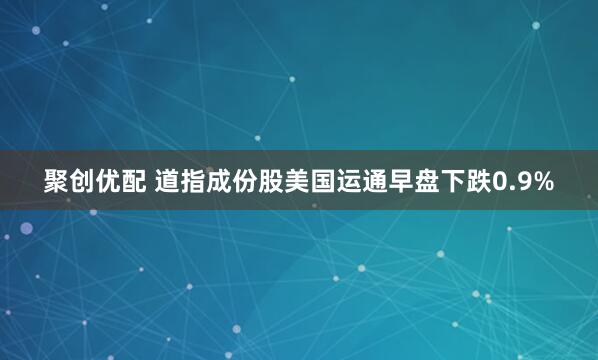 聚创优配 道指成份股美国运通早盘下跌0.9%