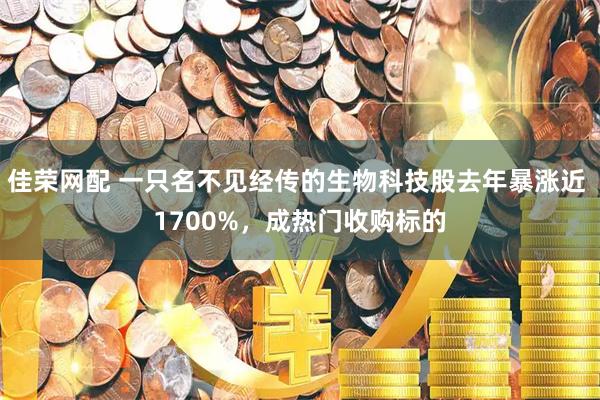 佳荣网配 一只名不见经传的生物科技股去年暴涨近 1700%，成热门收购标的